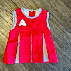 013 cheerleader dress 9m red/gray